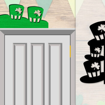 Intra απο ξύλο plywood Χρώμα wenge 3mm-4mm πάχος - Dorr Corner St Patrick's Day Lasercut Δίασταση 20x20 cm INTRAFABR-39542951 - Image 1