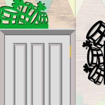 Intra απο ξύλο plywood Χρώμα wenge 3mm-4mm πάχος - Dorr Corner St Patrick's Day Lasercut Δίασταση 20x20 cm INTRAFABR-100651145 - Image 1