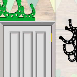 Intra απο ξύλο plywood  Χρώμα wenge 3mm-4mm πάχος - Dorr Corner St Patrick's Day Lasercut Δίασταση 20x20 cm INTRAFABR-39474579