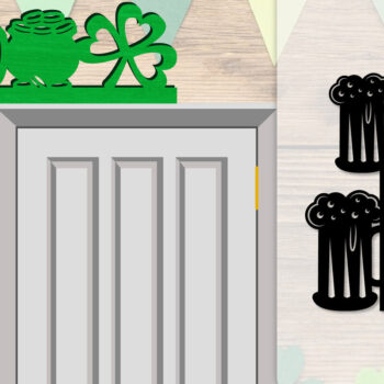 Intra απο ξύλο plywood Χρώμα wenge 3mm-4mm πάχος - Dorr Corner St Patrick's Day Lasercut Δίασταση 20x20 cm INTRAFABR-39542896 - Image 1