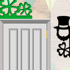 Intra απο ξύλο plywood  Χρώμα wenge 3mm-4mm πάχος - Dorr Corner St Patrick's Day Lasercut Δίασταση 20x20 cm INTRAFABR-39542908