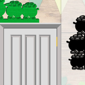 Intra απο ξύλο plywood  Χρώμα wenge 3mm-4mm πάχος - Dorr Corner St Patrick's Day Lasercut Δίασταση 20x20 cm INTRAFABR-39542933