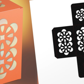 Intra απο ξύλο plywood Χρώμα wenge 3mm-4mm πάχος - Double Rose 1 Tea Light Lantern Δίασταση 9x3 cm INTRAFABR-83310548 - Image 1