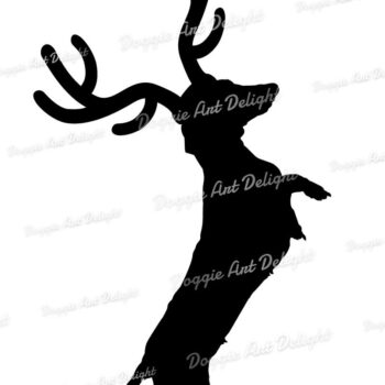 Intra απο ξύλο plywood Χρώμα wenge 3mm-4mm πάχος - Doxie Christmas Dog Reindeer Png Δίασταση 15x15 cm INTRAFABR-110984108 - Image 2