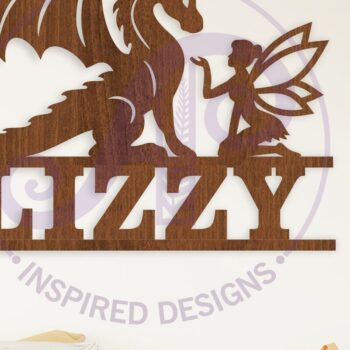 Intra απο ξύλο plywood  Χρώμα wenge 3mm-4mm πάχος - Σήμα Dragon and Fairy Name Δίασταση 30x20 cm INTRAFABR-50693947 - Image 1