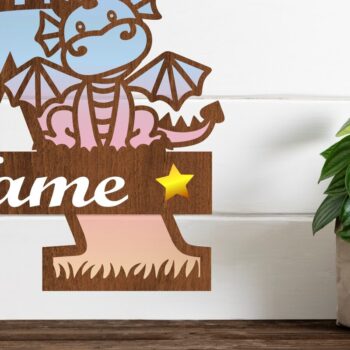 Intra απο ξύλο plywood  Χρώμα wenge 3mm-4mm πάχος - Δράκος κεφαλαίο μονόγραμμα επιστολή ένα Cut Δίασταση 30x20 cm INTRAFABR-50694011 - Image 1