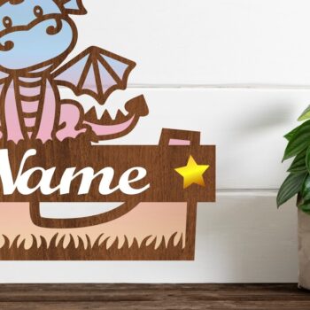 Intra απο ξύλο plywood  Χρώμα wenge 3mm-4mm πάχος - Δράκος κεφαλαίο μονόγραμμα Γράμμα L Cut Δίασταση 30x20 cm INTRAFABR-40704216 - Image 1