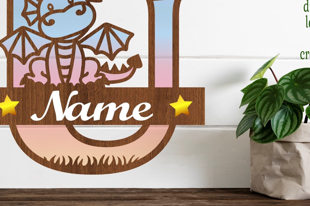 Intra απο ξύλο plywood  Χρώμα wenge 3mm-4mm πάχος - Δράκος κεφαλαίο μονόγραμμα Letter U Cut Δίασταση 30x20 cm INTRAFABR-108175228