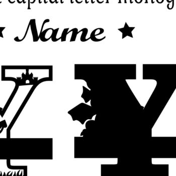 Intra απο ξύλο plywood  Χρώμα wenge 3mm-4mm πάχος - Δράκος κεφαλαίο μονόγραμμα Γράμμα Y Cut Δίασταση 30x20 cm INTRAFABR-108123128 - Image 2