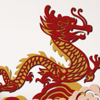 Intra απο ξύλο plywood  Χρώμα wenge 3mm-4mm πάχος - κοπής με λέιζερ Dragon CINESE NEW YEAR Δίασταση 9x8 cm INTRAFABR-108123141 - Image 4