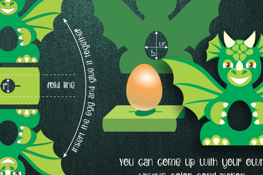 Intra απο ξύλο plywood  Χρώμα wenge 3mm-4mm πάχος - Πρότυπο θήκης πασχαλινών αυγών δράκων Δίασταση 15x15 cm INTRAFABR-108123164