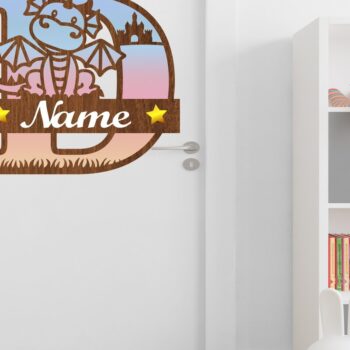 Intra απο ξύλο plywood  Χρώμα wenge 3mm-4mm πάχος - Σημάδια ονόματος δέσμης γραμμάτων μονογράμματος δράκου Δίασταση 30x20 cm INTRAFABR-38488246 - Image 4