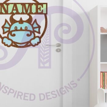 Intra απο ξύλο plywood Χρώμα wenge 3mm-4mm πάχος - Πρότυπο κοπής λέιζερ Name Dragon Δίασταση 30x20 cm INTRAFABR-79347756 - Image 4