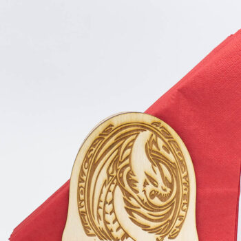 Intra απο ξύλο plywood Χρώμα wenge 3mm-4mm πάχος - Θήκη για χαρτοπετσέτα Dragon Δίασταση 6x6 cm INTRAFABR-80357747 - Image 2