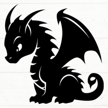 Intra απο ξύλο plywood Χρώμα wenge 3mm-4mm πάχος - Dragon , DXF, EPS, JPG, PNG Δίασταση 20x20 cm INTRAFABR-81749439 - Image 1