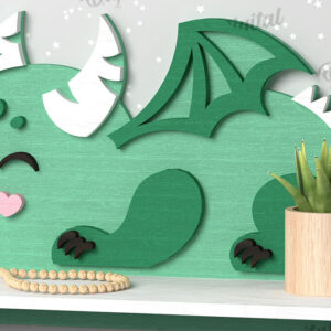 Intra απο ξύλο plywood  Χρώμα wenge 3mm-4mm πάχος - με λέιζερ ραφιού τοίχου Dragon Δίασταση 30x20 cm INTRAFABR-49527877