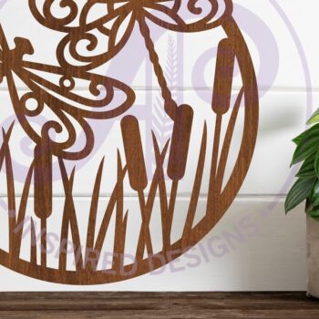 Intra απο ξύλο plywood  Χρώμα wenge 3mm-4mm πάχος - Επιγραφή τοίχου Dragonflies, . Δίασταση 40x50 cm INTRAFABR-51031202 - Image 1