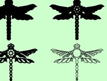 Intra απο ξύλο plywood Χρώμα wenge 3mm-4mm πάχος - Dragonfly Δίασταση 18x13 cm INTRAFABR-45487220 - Image 4