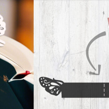 Intra απο ξύλο plywood Χρώμα wenge 3mm-4mm πάχος - Πρότυπο σελιδοδείκτη Dragonfly Δίασταση 4x4 cm INTRAFABR-32378101 - Image 1