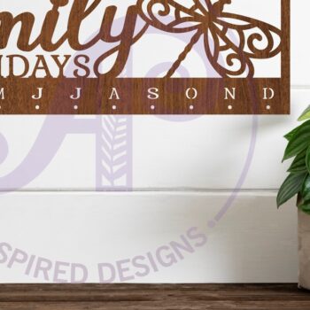 Intra απο ξύλο plywood Χρώμα wenge 3mm-4mm πάχος - Σετ ημερολογίου Dragonfly Δίασταση 40x50 cm INTRAFABR-39682839 - Image 1