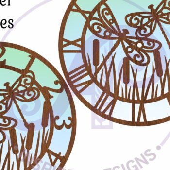 Intra απο ξύλο plywood Χρώμα wenge 3mm-4mm πάχος - Dragonfly Clock Files, Δίασταση 30x20 cm INTRAFABR-40540794 - Image 3