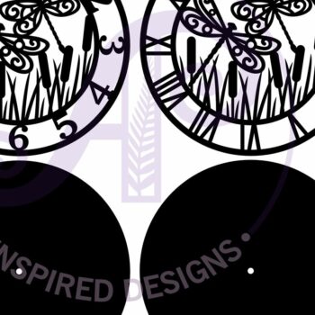 Intra απο ξύλο plywood Χρώμα wenge 3mm-4mm πάχος - Dragonfly Clock Files, Δίασταση 30x20 cm INTRAFABR-40540794 - Image 4