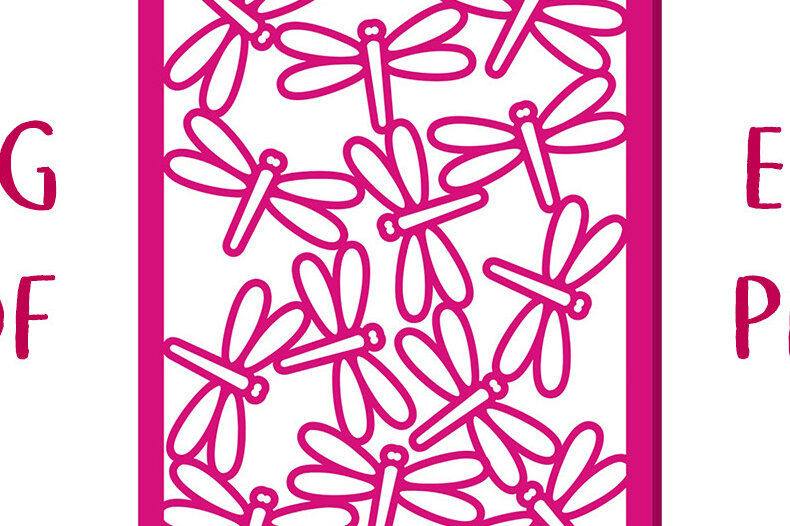 Intra απο ξύλο plywood  Χρώμα wenge 3mm-4mm πάχος - αποκοπής Card Dragonfly Days Δίασταση 7x5 cm INTRAFABR-48841457