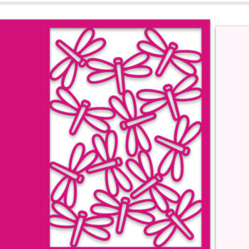 Intra απο ξύλο plywood  Χρώμα wenge 3mm-4mm πάχος - αποκοπής Card Dragonfly Days Δίασταση 7x5 cm INTRAFABR-48841457 - Image 2