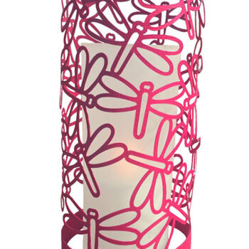 Intra απο ξύλο plywood  Χρώμα wenge 3mm-4mm πάχος - αποκοπής Dragonfly Days Lantern Δίασταση 5x11 cm INTRAFABR-48841478 - Image 1