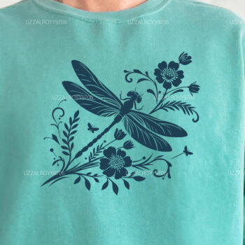 Intra απο ξύλο plywood Χρώμα wenge 3mm-4mm πάχος - Dragonfly Flowers , Dragonfly Vector Δίασταση 40x50 cm INTRAFABR-49421047 - Image 3