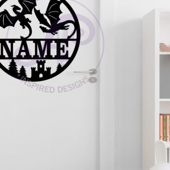 Intra απο ξύλο plywood Χρώμα wenge 3mm-4mm πάχος - Dragons Name Wall Art Sign, Δίασταση 40x50 cm INTRAFABR-102528278 - Image 3