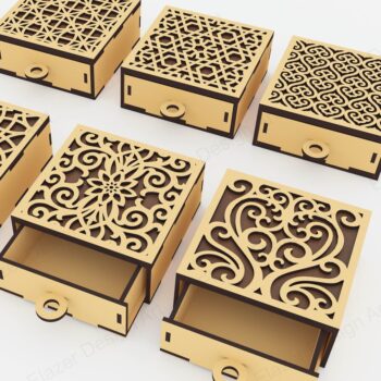 Intra απο ξύλο plywood  Χρώμα wenge 3mm-4mm πάχος - Αρχεία Box Drawer Box Δίασταση 100x100 cm INTRAFABR-102528423 - Image 1