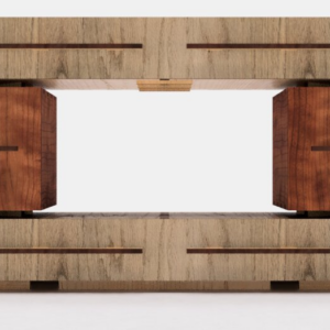 Intra απο ξύλο plywood  Χρώμα wenge 3mm-4mm πάχος - Υπερκατασκευή Τραπέζιου Σχεδίου με Συρτάρι Δίασταση 30x20 cm INTRAFABR-111273025