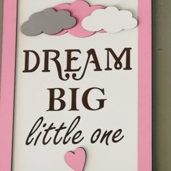 Intra απο ξύλο plywood  Χρώμα wenge 3mm-4mm πάχος - Dream Big Glowforge Δίασταση 20x20 cm INTRAFABR-111273036 - Image 1