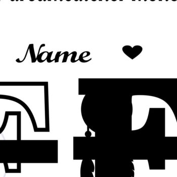 Intra απο ξύλο plywood  Χρώμα wenge 3mm-4mm πάχος - Ονειροπαγίδα Monogram Letter F Cut Δίασταση 20x20 cm INTRAFABR-49273320 - Image 2