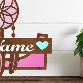 Intra απο ξύλο plywood Χρώμα wenge 3mm-4mm πάχος - Ονειροπαγίδα Monogram Letter L Cut Δίασταση 20x20 cm INTRAFABR-40933704 - Image 1