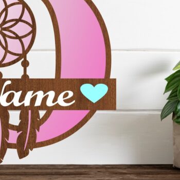 Intra απο ξύλο plywood Χρώμα wenge 3mm-4mm πάχος - Ονειροπαγίδα Monogram Letter O Cut Δίασταση 20x20 cm INTRAFABR-110103642 - Image 1