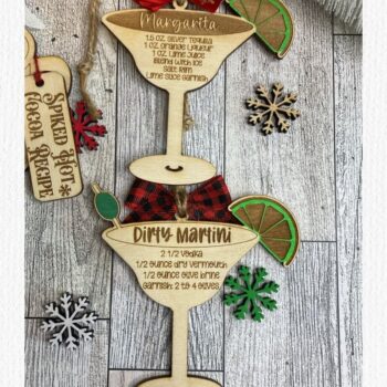 Intra απο ξύλο plywood  Χρώμα wenge 3mm-4mm πάχος - Πακέτο Drink Ornament Laser Δίασταση 6x6 cm INTRAFABR-110186192 - Image 3