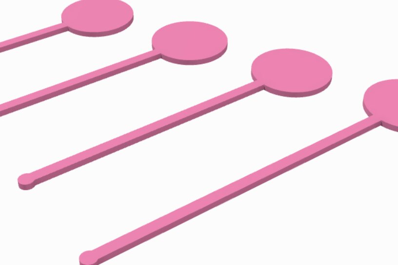 Intra απο ξύλο plywood  Χρώμα wenge 3mm-4mm πάχος - Drink Stirrer Files Δίασταση 15x15 cm INTRAFABR-110186243