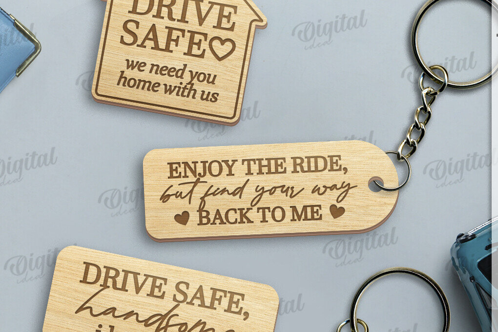 Intra απο ξύλο plywood  Χρώμα wenge 3mm-4mm πάχος - Driver Keychains Set Δίασταση 4x4 cm INTRAFABR-110186072