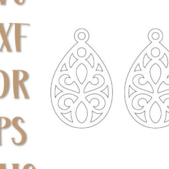 Intra απο ξύλο plywood Χρώμα wenge 3mm-4mm πάχος - Drop Earrings , Earrings . Δίασταση 3x3 cm INTRAFABR-106838383 - Image 2