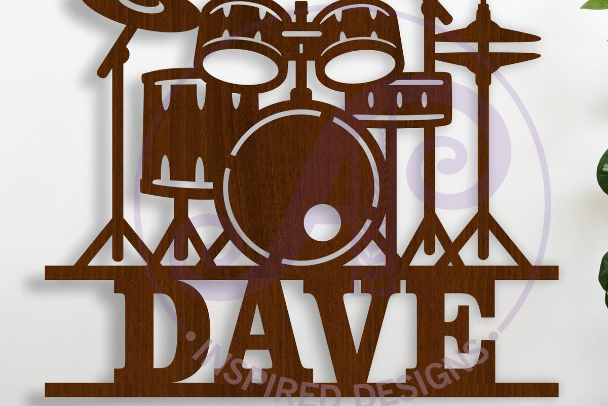 Intra απο ξύλο plywood  Χρώμα wenge 3mm-4mm πάχος - Σήμα ονόματος Drum Kit Δίασταση 30x20 cm INTRAFABR-106750728