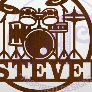 Intra απο ξύλο plywood  Χρώμα wenge 3mm-4mm πάχος - Κιτ τυμπάνων με όνομα επιτοίχιο σημάδι Δίασταση 30x20 cm INTRAFABR-106750735 - Image 1