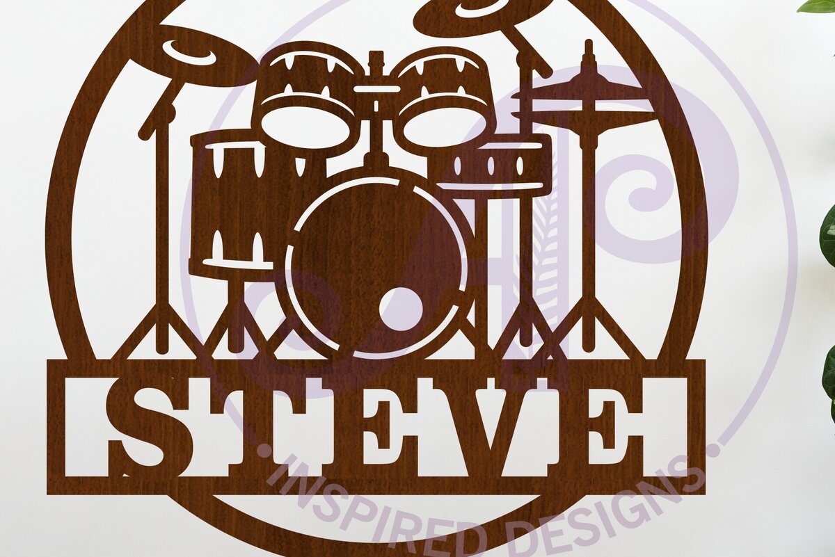 Intra απο ξύλο plywood  Χρώμα wenge 3mm-4mm πάχος - Κιτ τυμπάνων με όνομα επιτοίχιο σημάδι Δίασταση 30x20 cm INTRAFABR-106750735