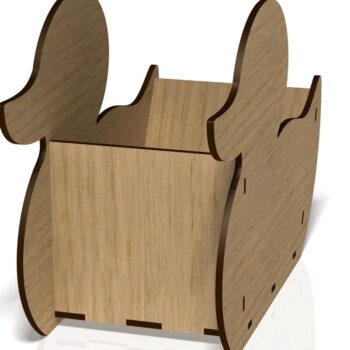 Intra απο ξύλο plywood Χρώμα wenge 3mm-4mm πάχος - Duck Box, Animal Box, File Δίασταση 20x20 cm INTRAFABR-106750705 - Image 2