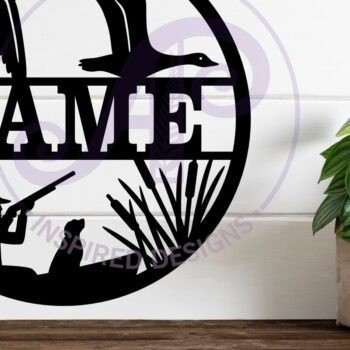 Intra απο ξύλο plywood Χρώμα wenge 3mm-4mm πάχος - Duck Hunting Όνομα Wall Art Sign, Δίασταση 40x50 cm INTRAFABR-20252417 - Image 2