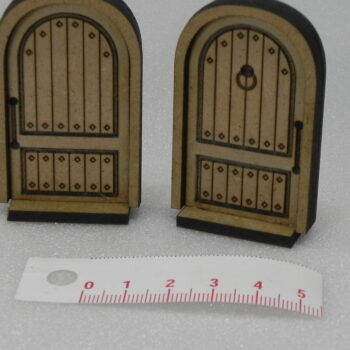Intra απο ξύλο plywood Χρώμα wenge 3mm-4mm πάχος - Dungeon Doors Γοτθικού Στρογγυλού Στυλ Δίασταση 300x200 cm INTRAFABR-41090338 - Image 2