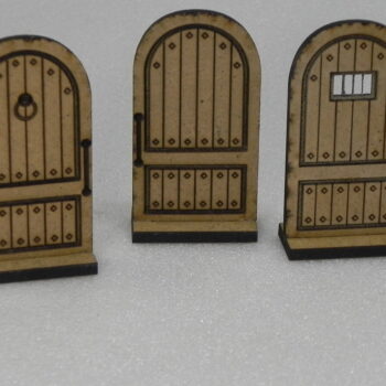 Intra απο ξύλο plywood Χρώμα wenge 3mm-4mm πάχος - Dungeon Doors Γοτθικού Στρογγυλού Στυλ Δίασταση 300x200 cm INTRAFABR-41090338 - Image 5