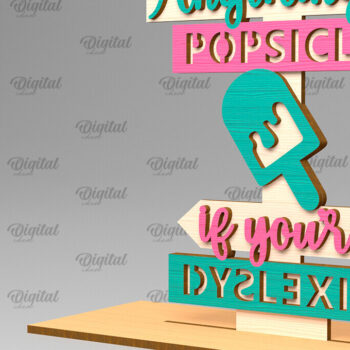 Intra απο ξύλο plywood Χρώμα wenge 3mm-4mm πάχος - Dyslexic Medical Alert Stand Δίασταση 30x20 cm INTRAFABR-102541561 - Image 1