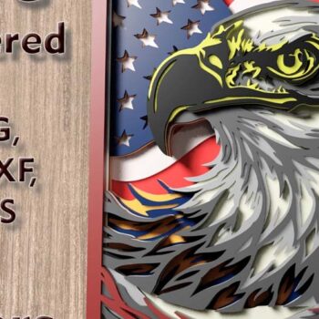 Intra απο ξύλο plywood Χρώμα wenge 3mm-4mm πάχος - Eagle and Flag Πολυεπίπεδα 3D αρχεία Δίασταση 250x250 cm INTRAFABR-110052101 - Image 1